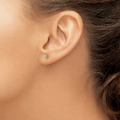 14k 5x2.5mm Marquise Cubic Zirconia earring