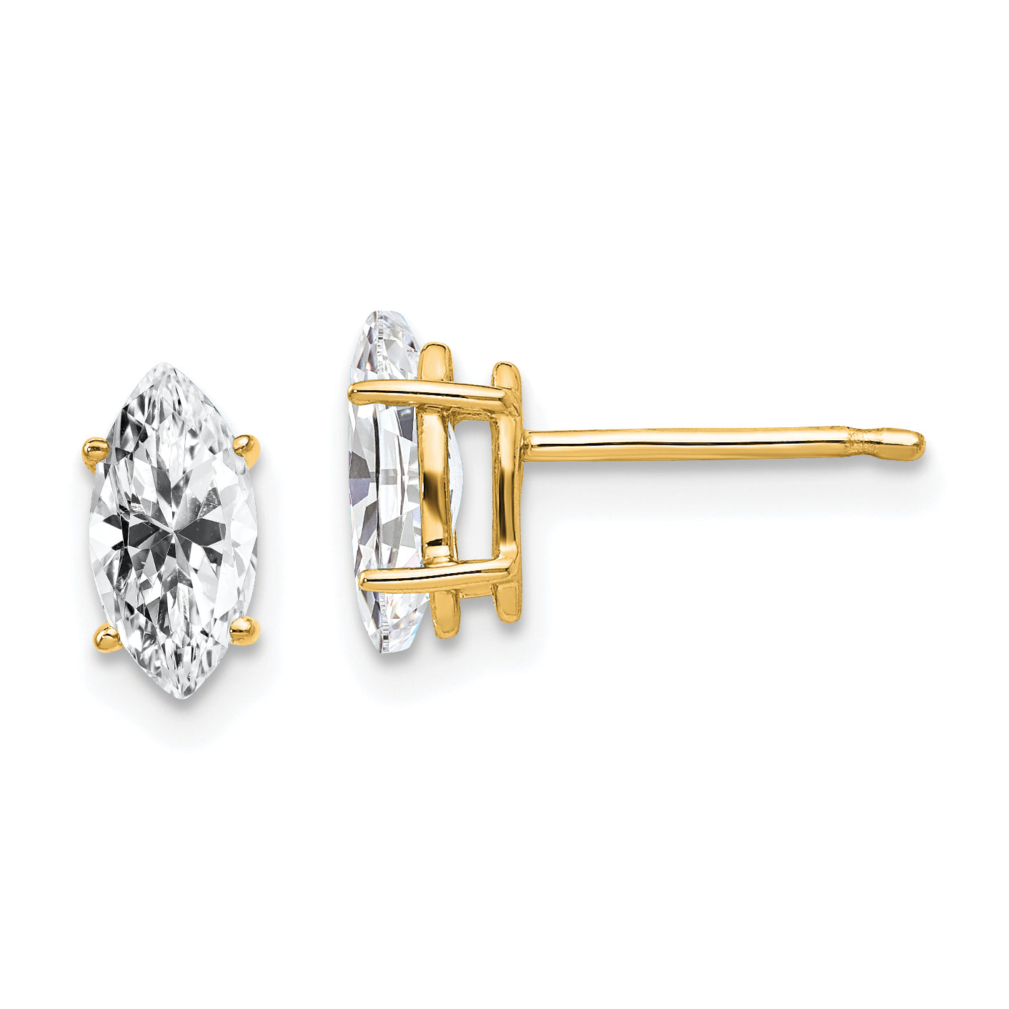 14k 8x4mm Marquise Cubic Zirconia earring Main image