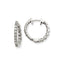 14K White Gold Diamond Hinged Hoop Earring Mountings