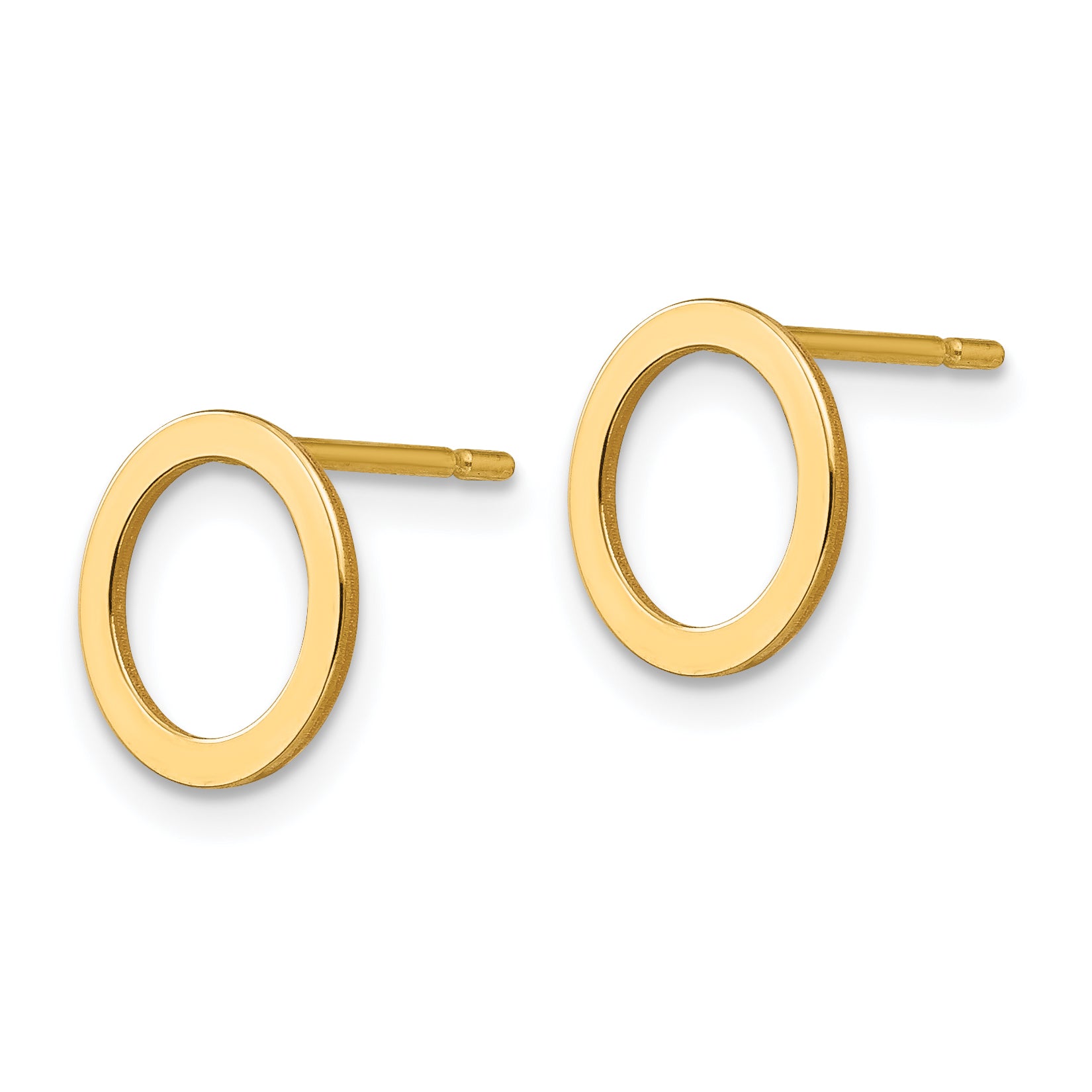 14k Open Circle Earrings Secondary image