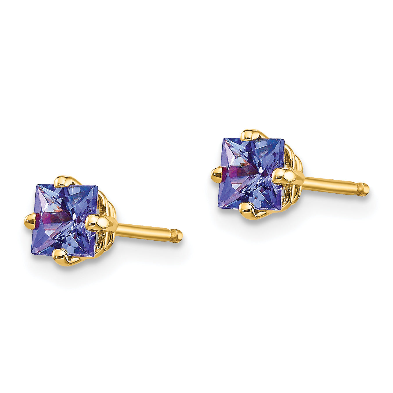 14k Tanzanite Earrings Secondary image