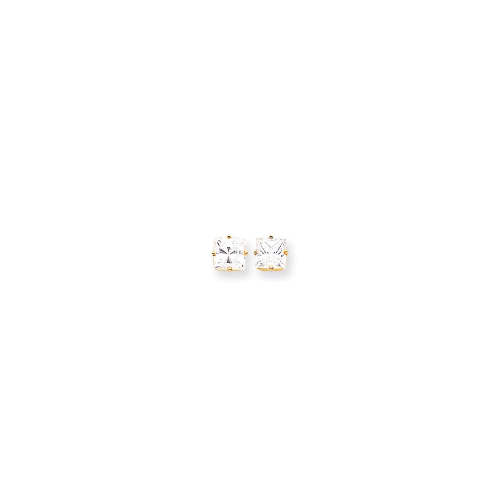 14k 7mm Square Earring Mountings Main image