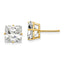 14k 8mm Princess Cut Cubic Zirconia Earrings