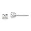14k White Gold 4mm Cubic Zirconia Earrings