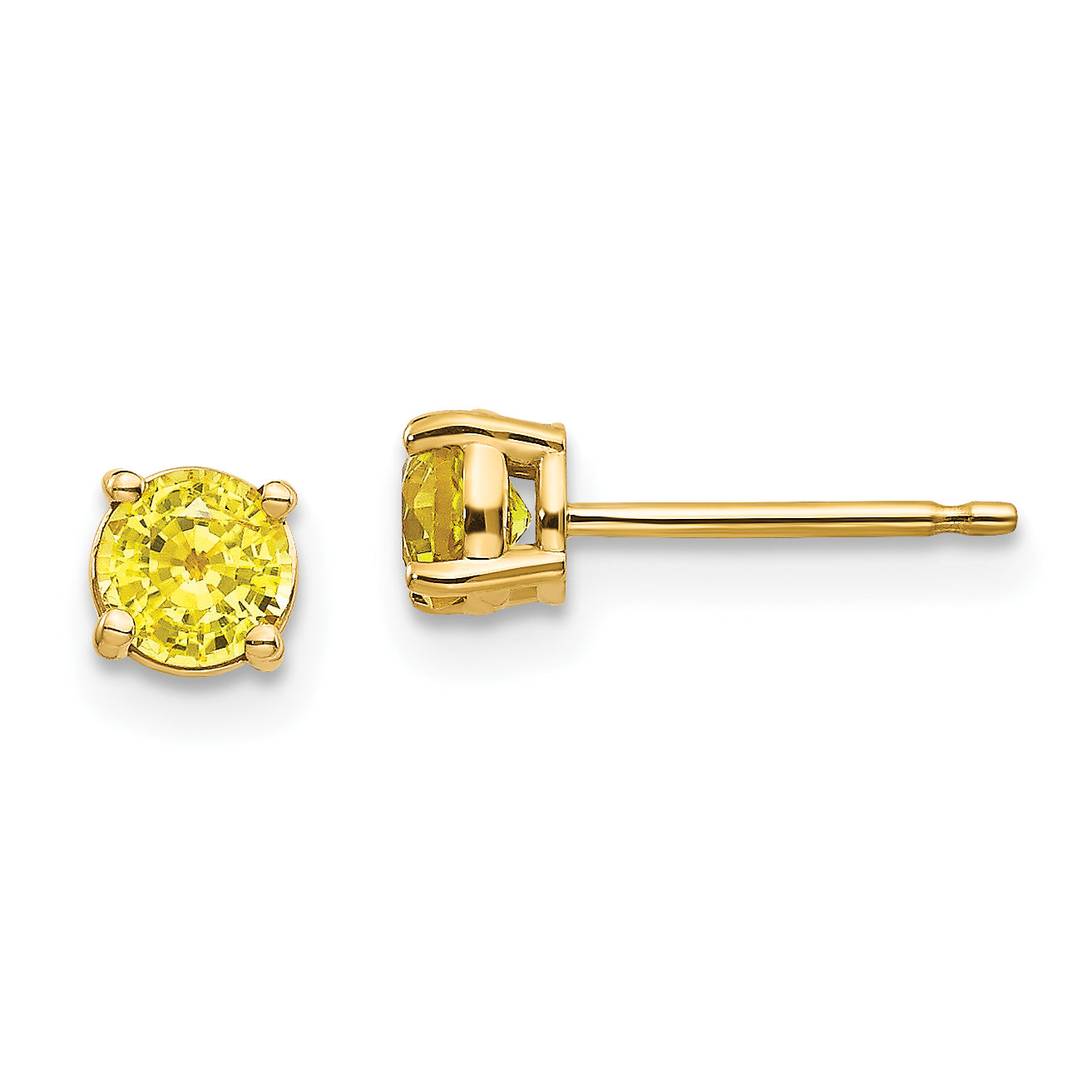 14k Yellow Sapphire Earrings Main image