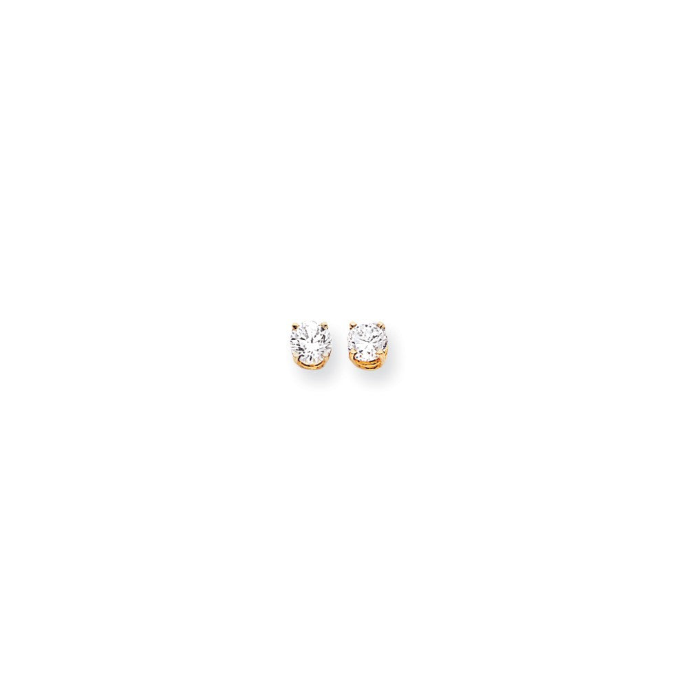 14k 5mm Round Earring Mountings Main image