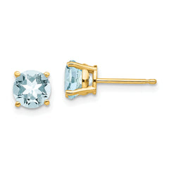 14k Aquamarine Earrings