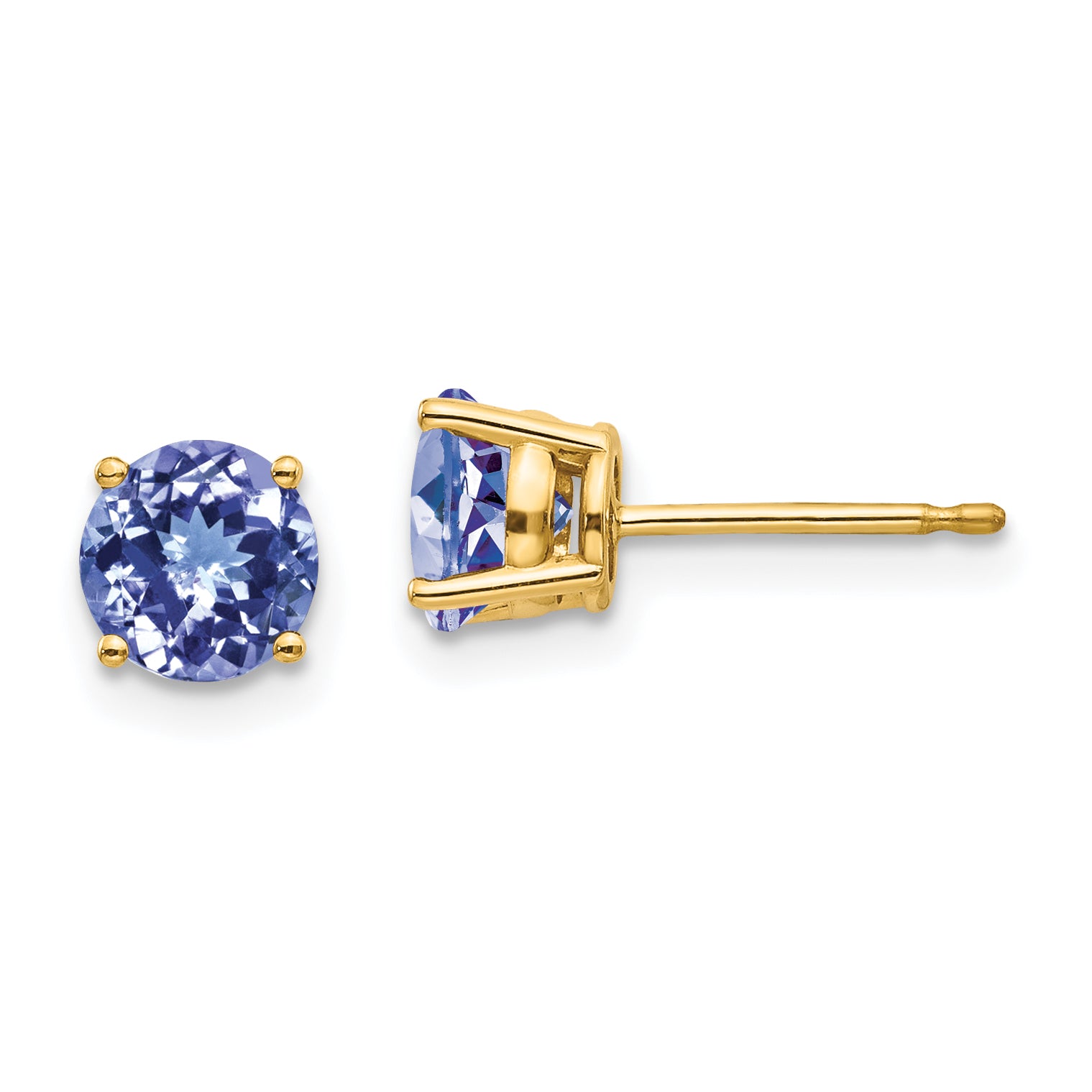 14k Tanzanite Post Earrings Main image