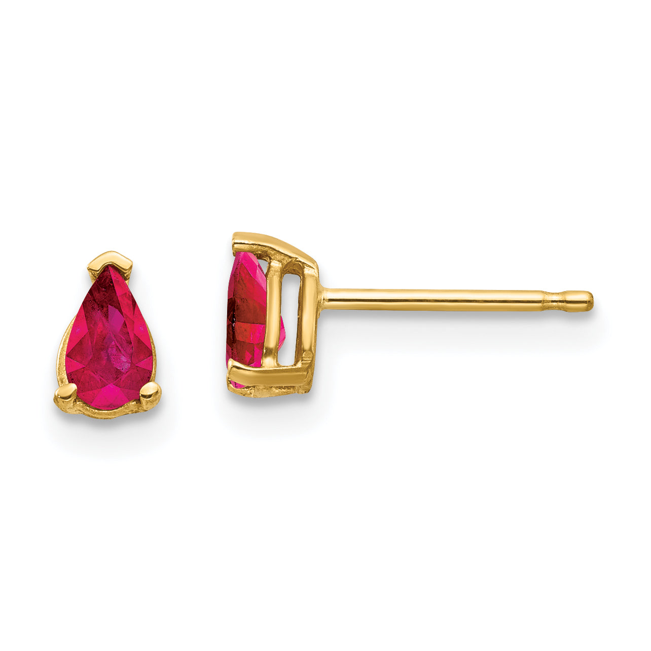 14k Ruby Ruby Earrings Main image