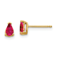14k Ruby Ruby Earrings