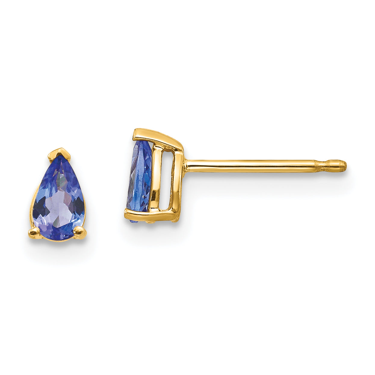 14k Tanzanite Post Earrings Main image
