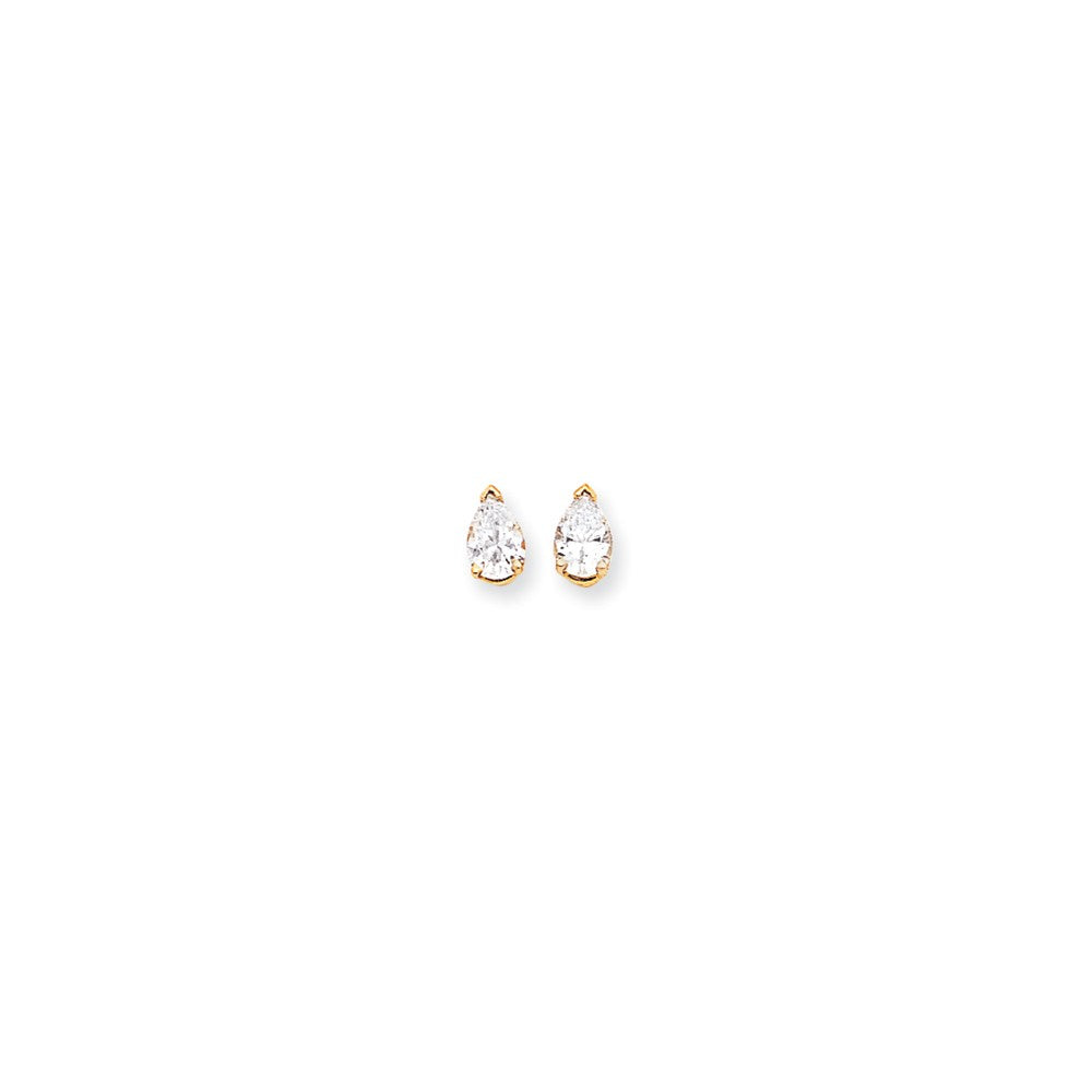 14k 7x5 Pear Earring Mountings Main image