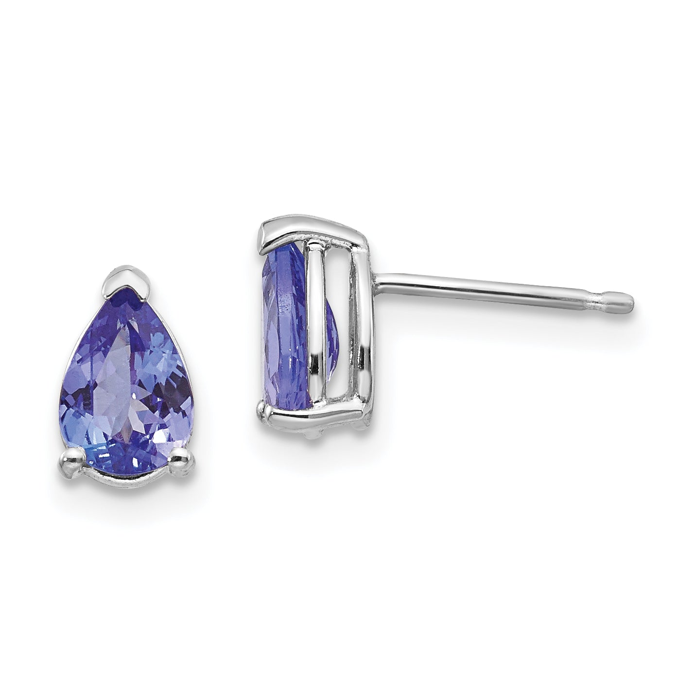 14k White Gold Tanzanite Earrings Main image