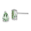 14kw 8x5 Pear Checker-Cut Green Quartz Earrings