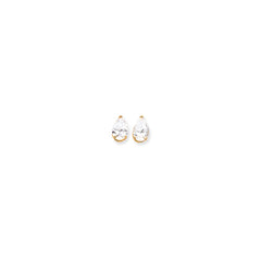 14k 12x8 Pear Earring Mountings