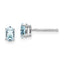 14k White Gold Aquamarine Earrings