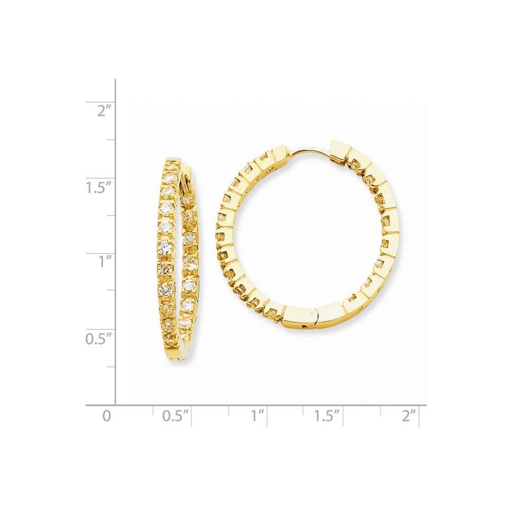 14K Diamond Hinged Hoops Mountings Secondary image