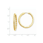 14K Diamond Hinged Hoops Mountings