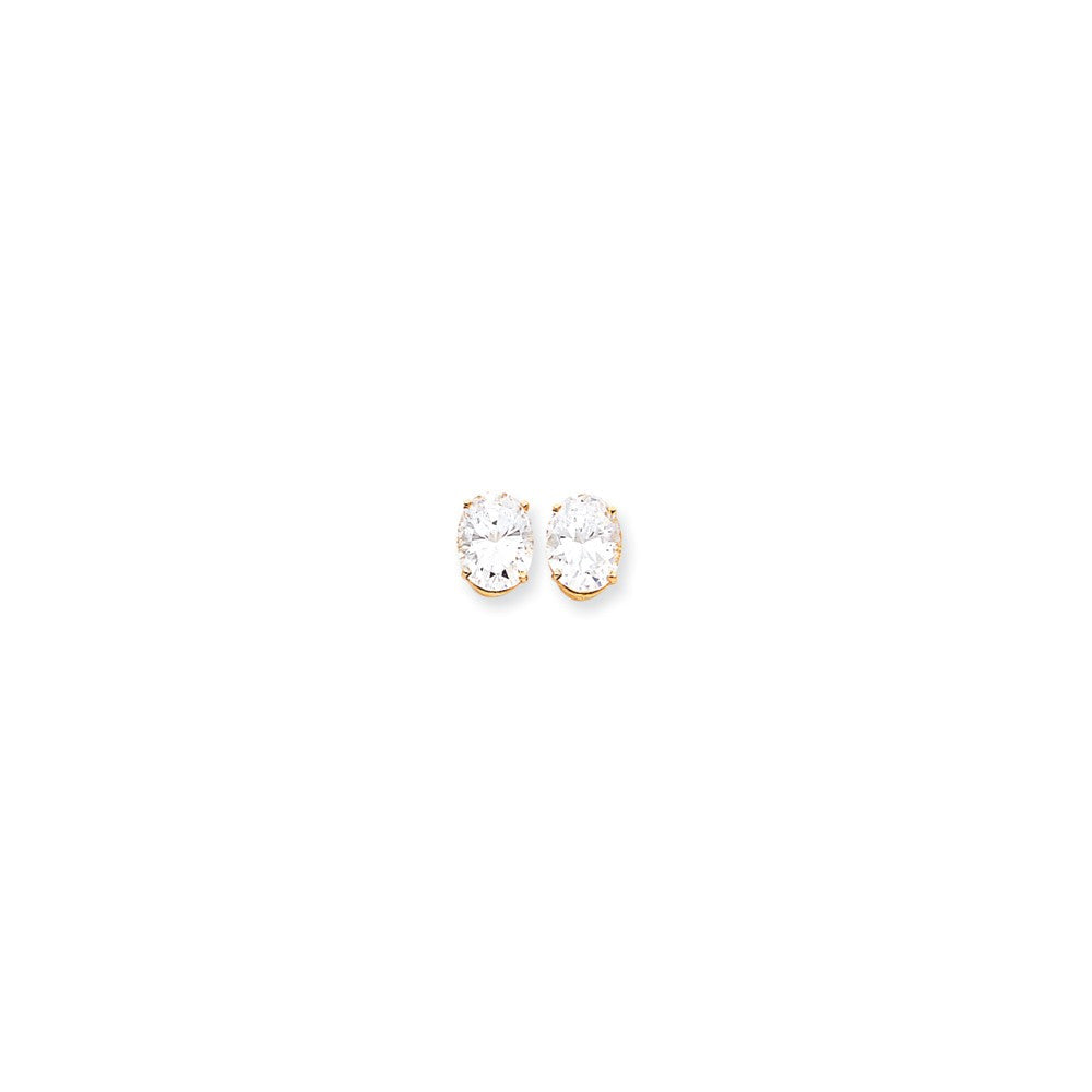 14k 10x8 Oval Earring Mountings Main image
