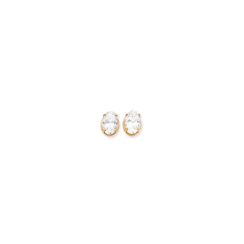 14k 14x10 Oval Earring Mountings Main image