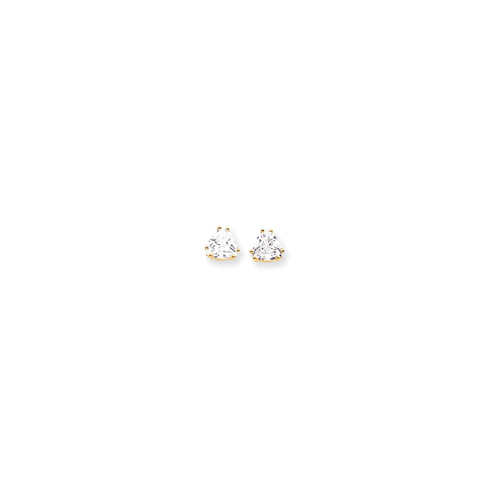 14k 7mm Trillion Earring Mountings Main image
