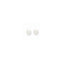 14k 3-4mm White Round Freshwater Cultured Pearl Stud Post Earrings