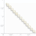14k 3-4mm White Near Round Freshwater Cultured Pearl Bracelet