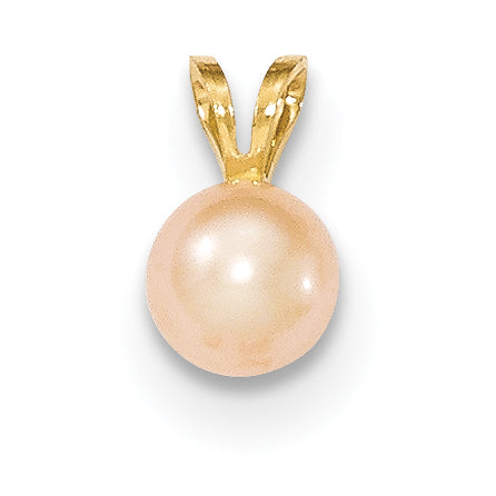 14K Gold 6-7mm Pink FW Cultured Pearl Pendant Main image