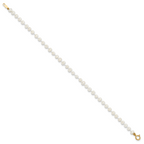 14k Madi K 3-4mm White Egg Shape FW Cultured Pearl Bracelet