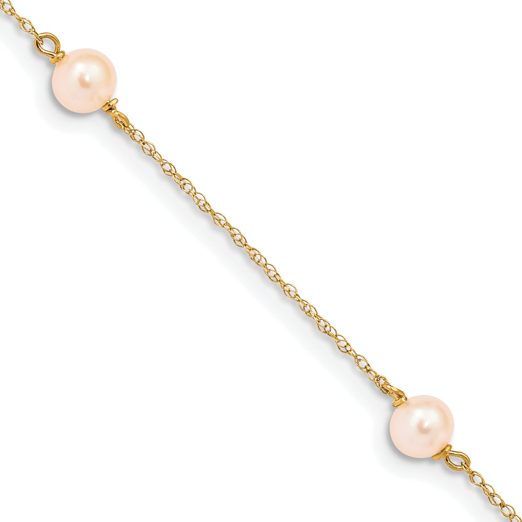 14K Madi K 5-6mm Pink Round FWC Pearl 3-station Bracelet Main image