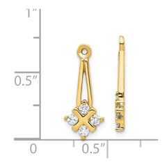 14k Diamond Earring Jacket Mountings