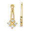 14K Dangle Cluster Diamond Earring Jacket Mountings