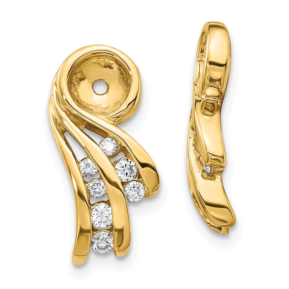 14K Fancy Diamond Earring Jackets Mounting Main image