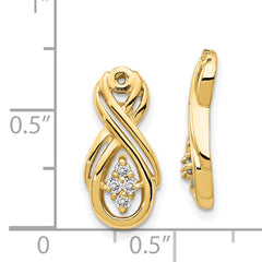14k A Infinity Diamond Earring Jacket