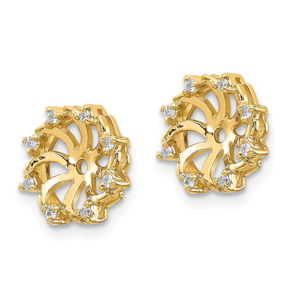 14K Diamond Earring Jackets Mountings Secondary image