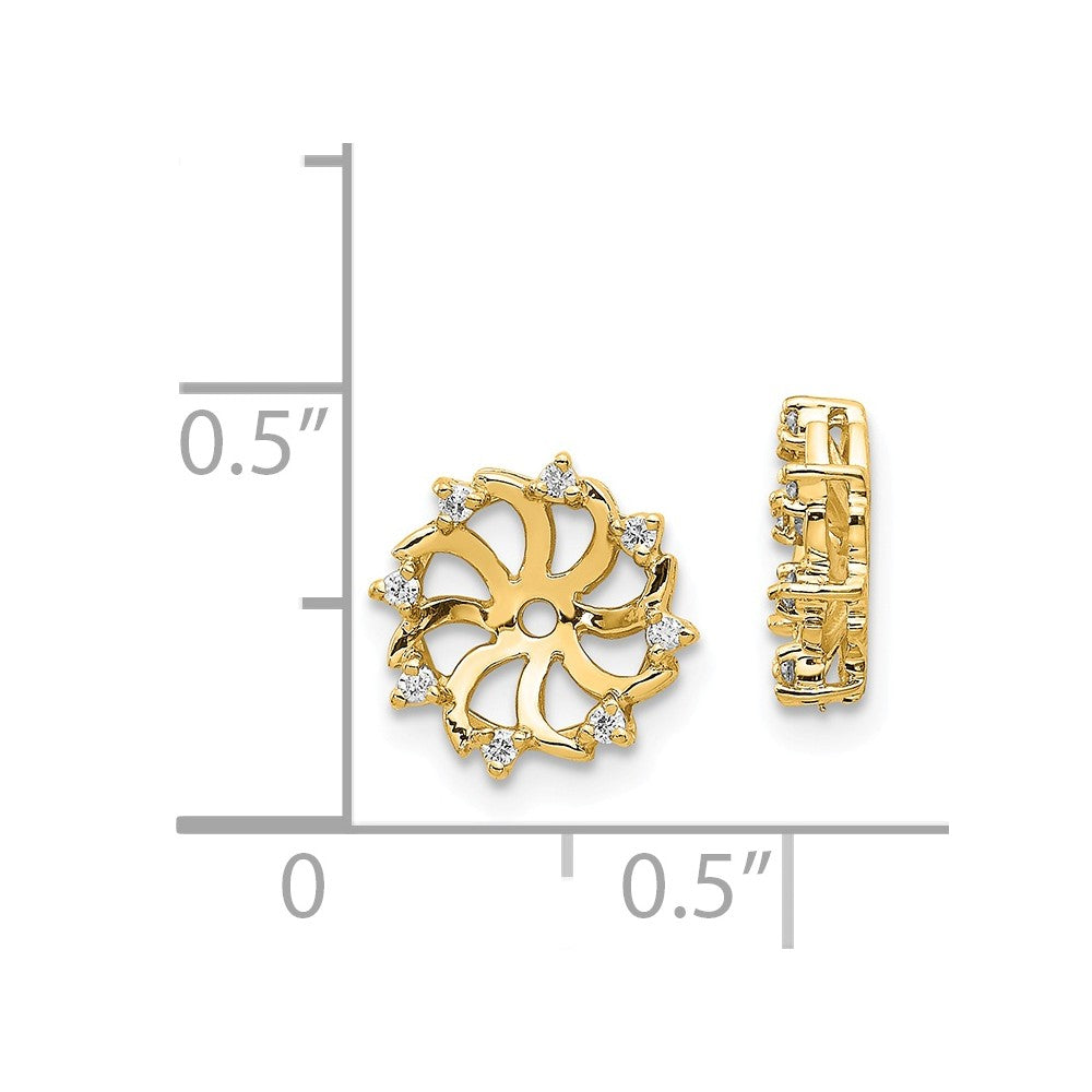 14k VS Diamond earring jacket