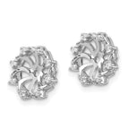 14K White Gold Diamond Earring Jackets Mountings