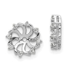 14K White Gold VS Diamond earring jacket