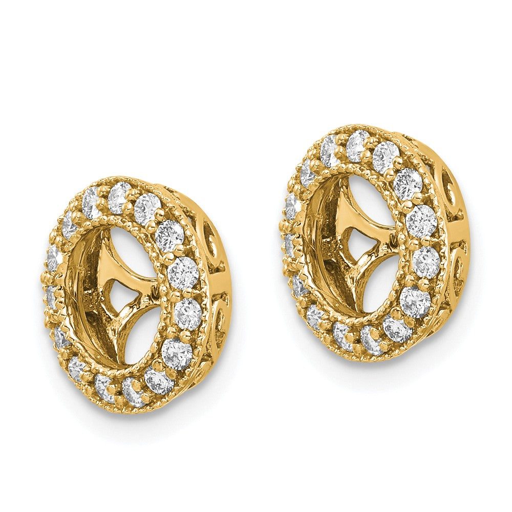 14K A Diamond Earring Jacket