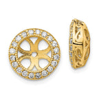 14K Diamond Earring Jacket Mountings