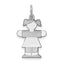 14K White Gold Kid Charm