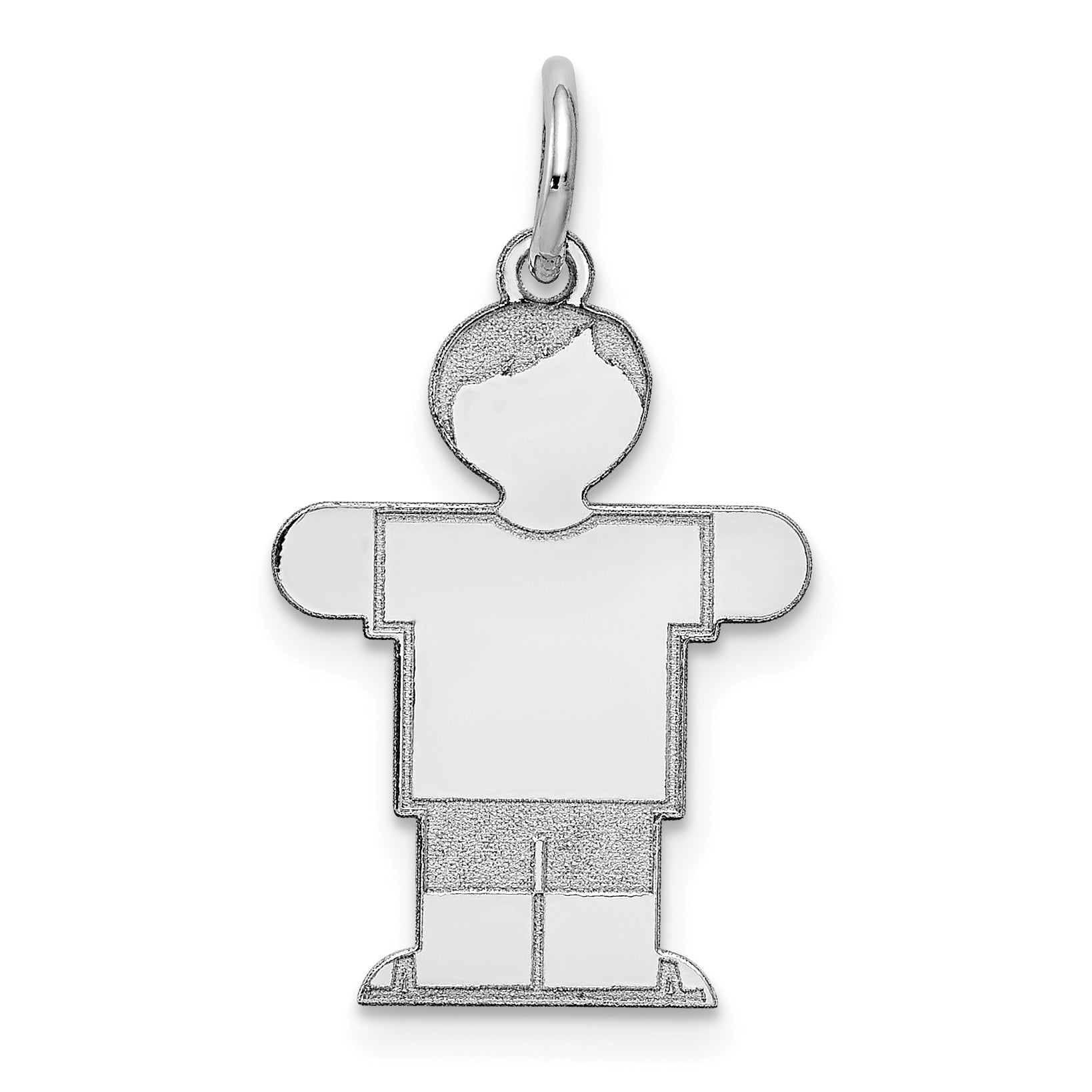 14K White Gold Kid Charm Main image