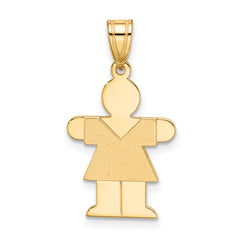 14K Girl Charm