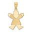 14K Girl Charm