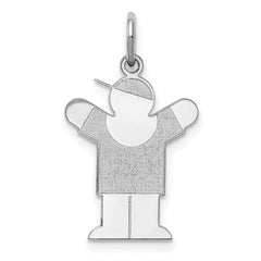 Sterling Silver Rhodium-plated Love Kid Charm