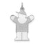 Sterling Silver Rhodium-plated Love Kid Charm
