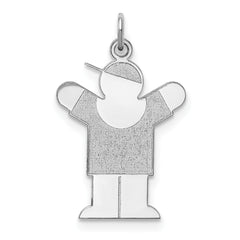 Sterling Silver Rhodium-plated Love Kid Charm