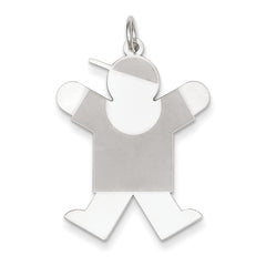 Sterling Silver Joy Kid Charm