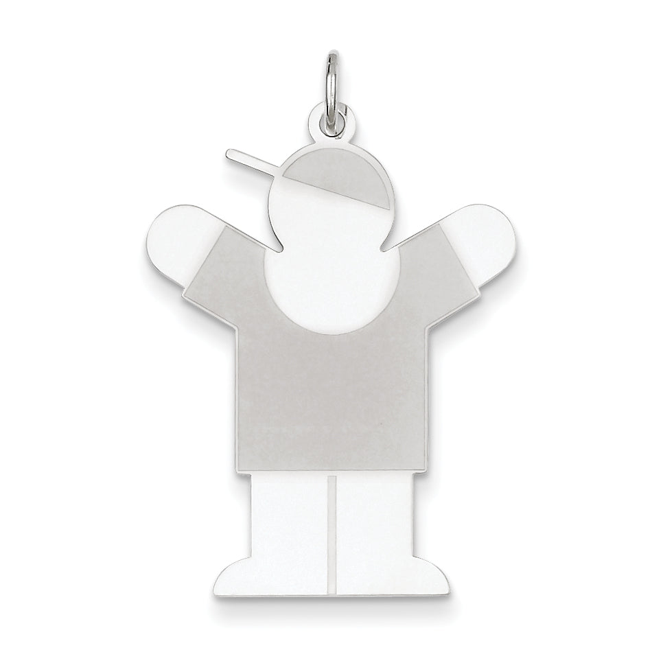 Sterling Silver Love Kid Charm Main image
