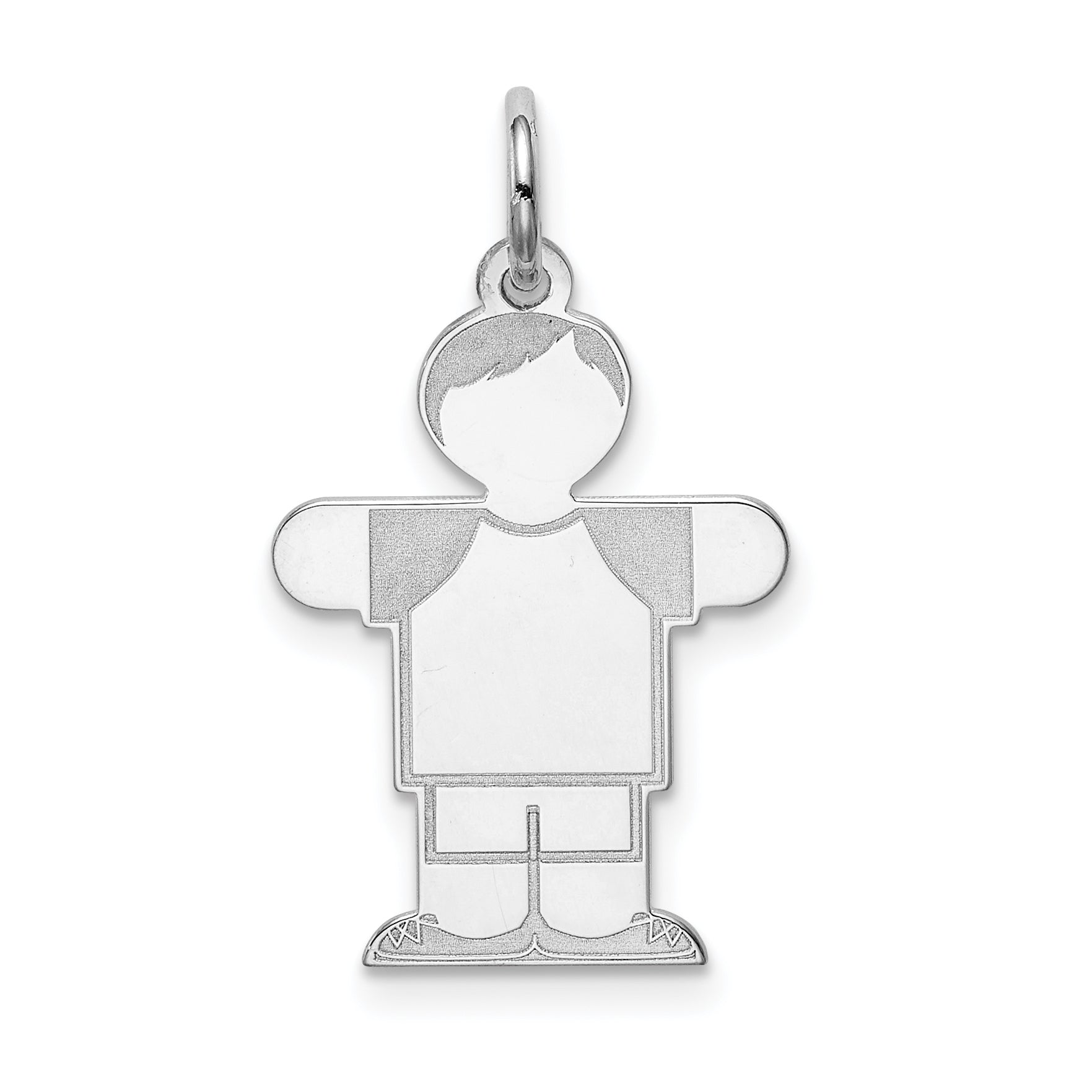 Sterling Silver Rhodium-plated Kid Charm Main image